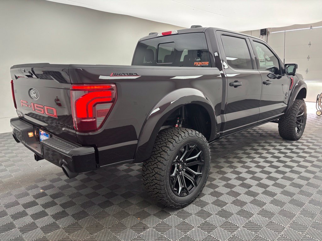 New 2026 Black Ford Lariat Limited Edition Black Widow Lifted Truck image 9