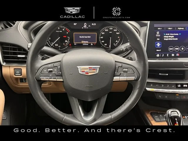 Used 2023 Crystal White Tricoat CADILLAC Premium Luxury image 10