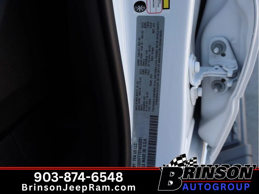 New 2026 Bright White Clear-Coat Exterior Paint RAM Lone Star image 19