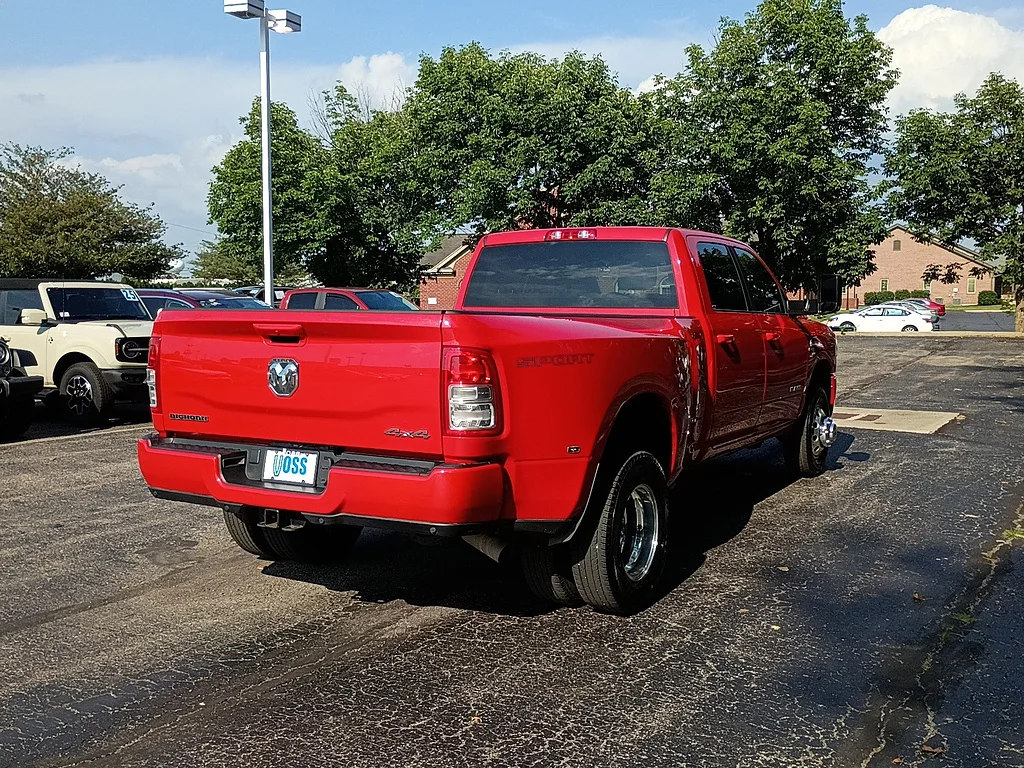 Used 2022 Flame Red Clear Coat Ram Lone Star image 3