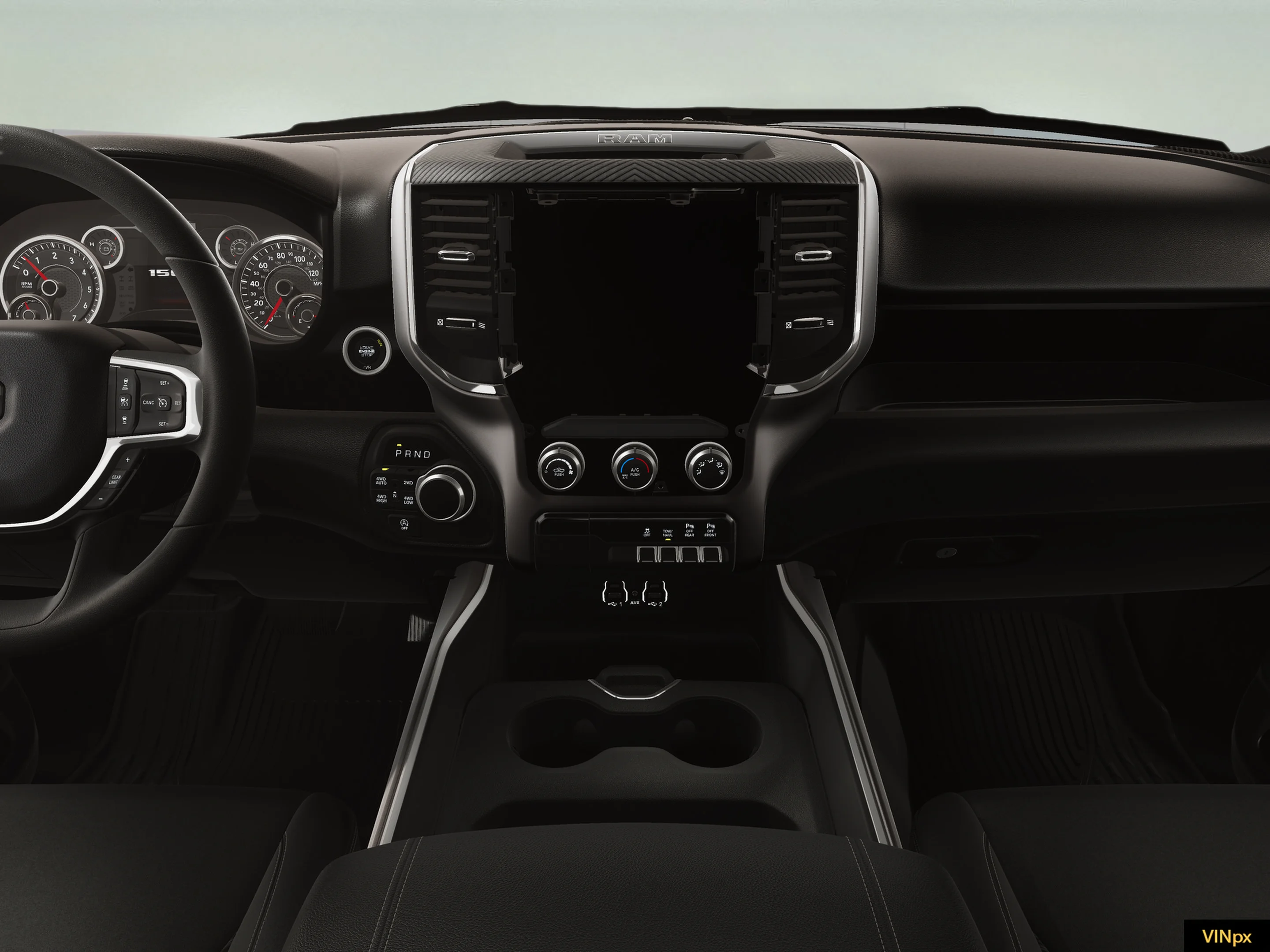 New 2026 Diamond Black Crystal Pearl-Coat Exterior Paint RAM Big Horn image 18