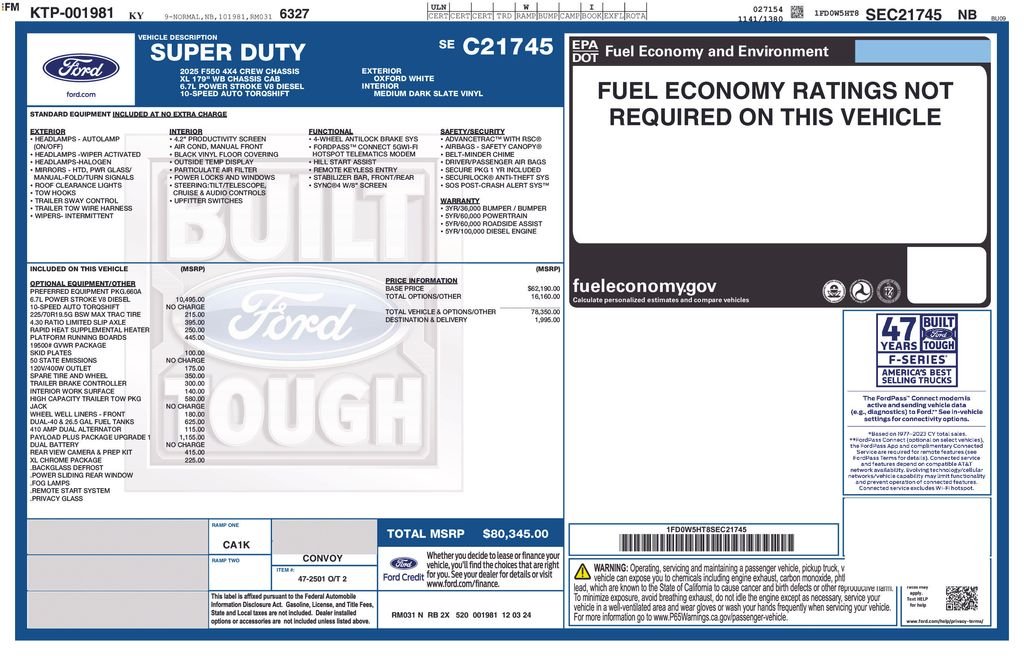 Used 2025 White Ford XL image 24