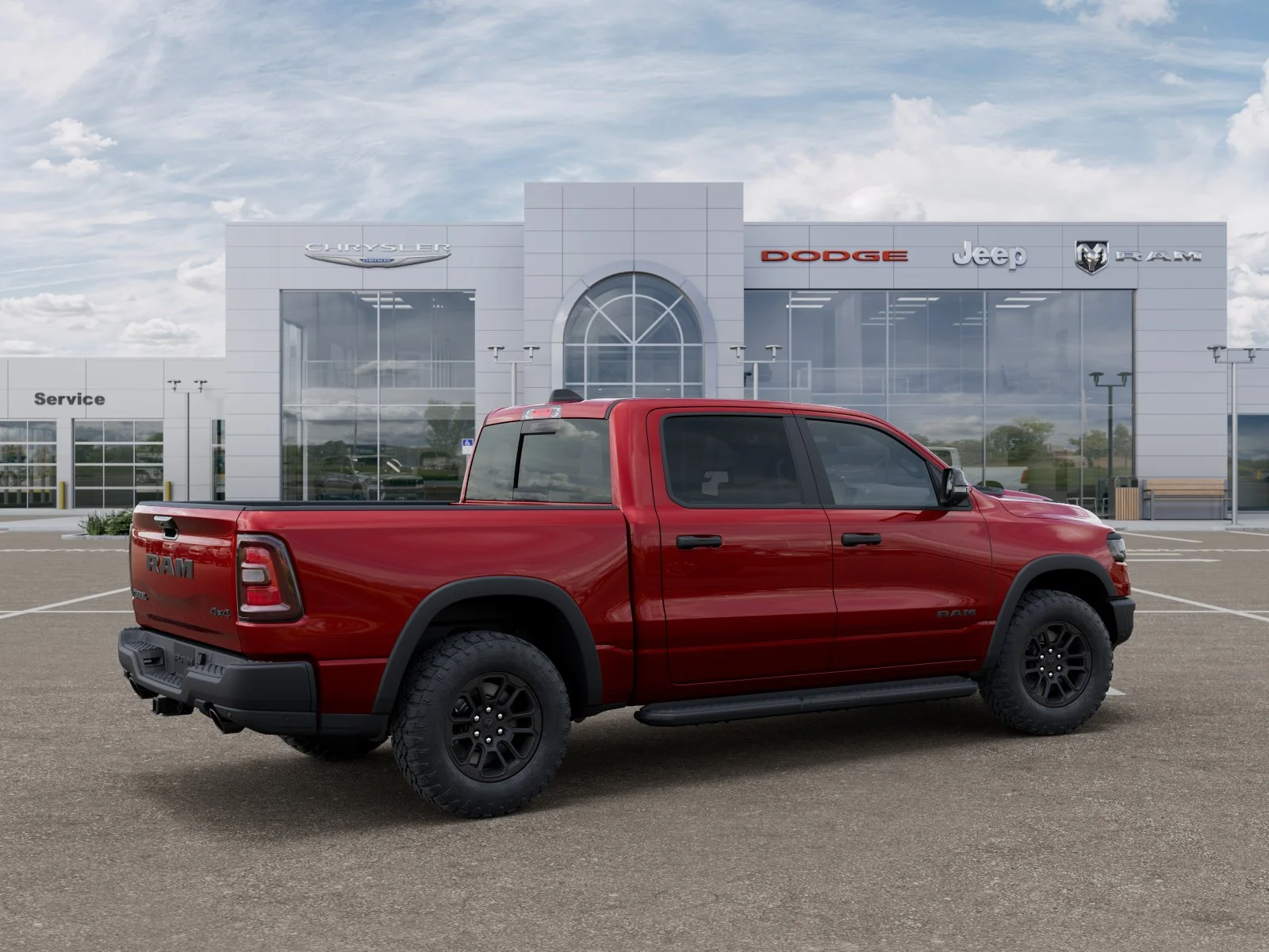 New 2026 Molten Red Pearl-Coat Exterior Paint RAM Rebel image 33