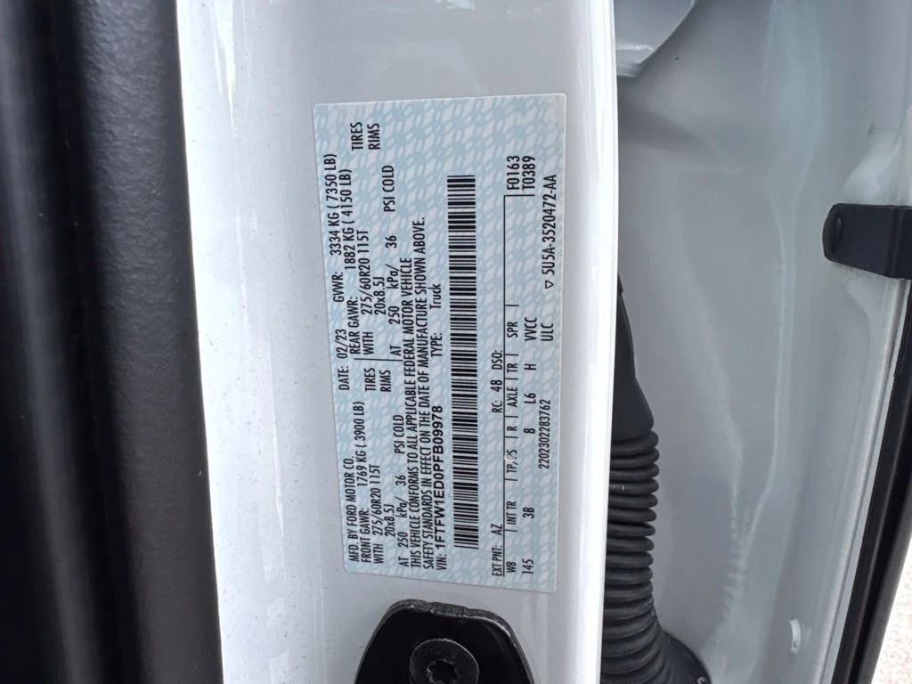 Used 2023 White Metallic Ford Platinum image 14