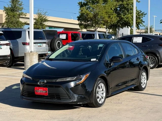 Certified Used 2024 MIDNIGHT BLACK METAL Toyota LE image 8