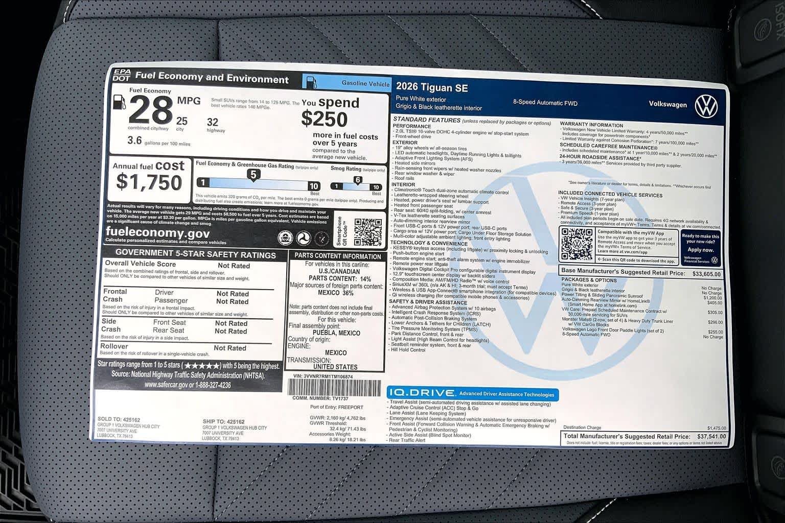 2026 Volkswagen Tiguan SE - Photo 22