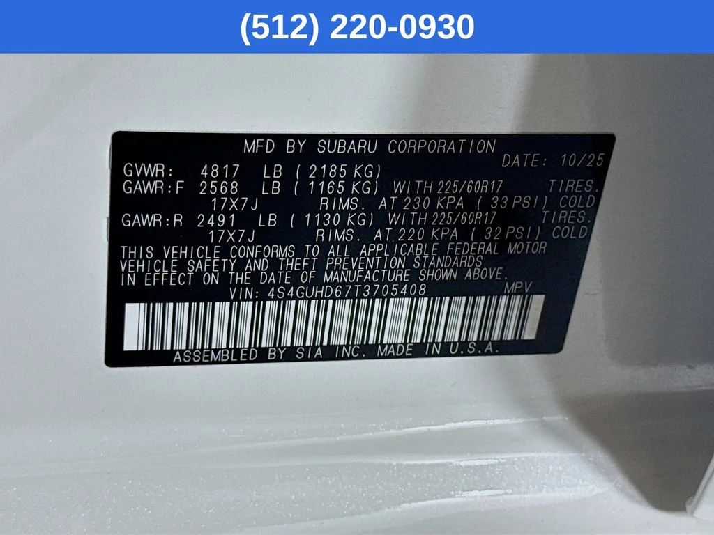 Certified Used 2026 White Subaru Premium image 38