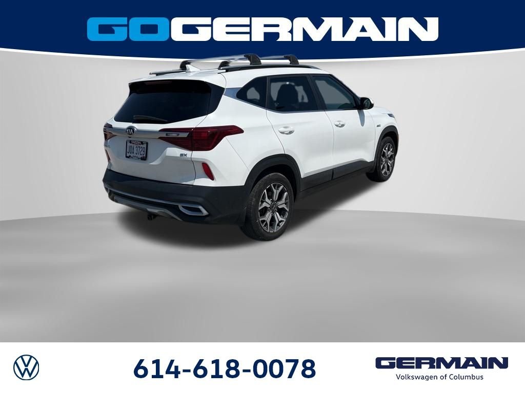 Used 2021 Snow White Pearl Kia EX image 8