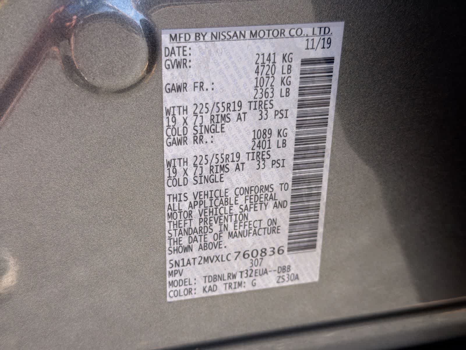 Used 2020 Gun Metallic Nissan SL image 37