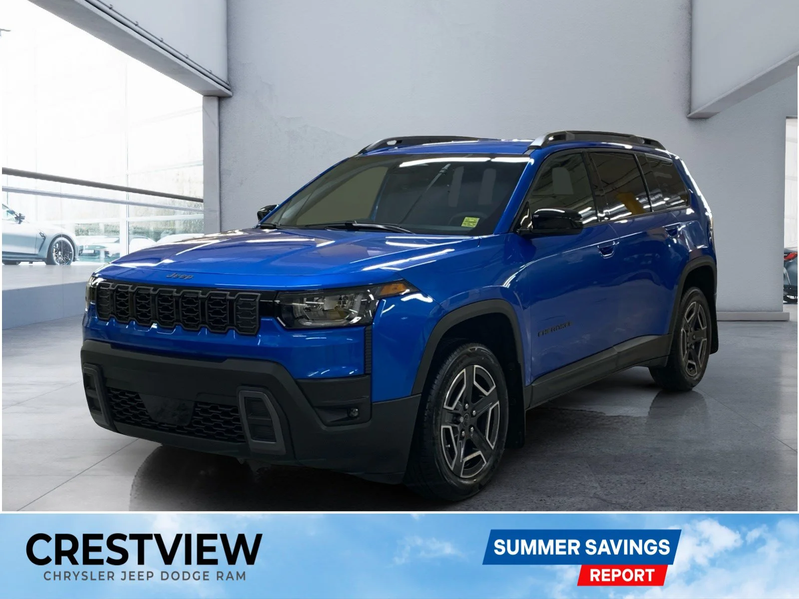 New 2026 Hydro Blue Pearl Jeep Laredo image 1