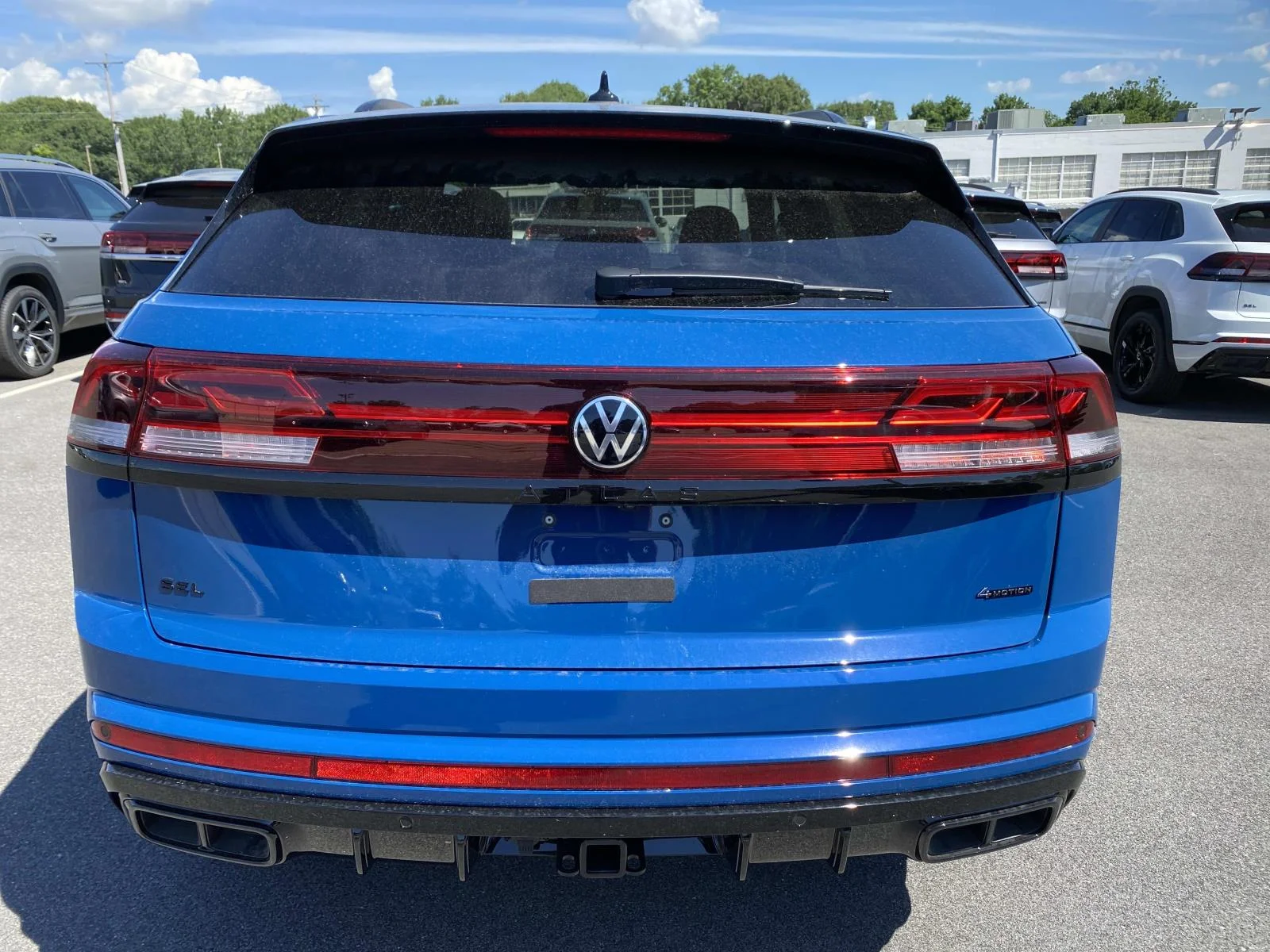 New 2026 Mountain Lake Blue Metallic Volkswagen 2.0T SEL R-Line Black 4MOTION image 4