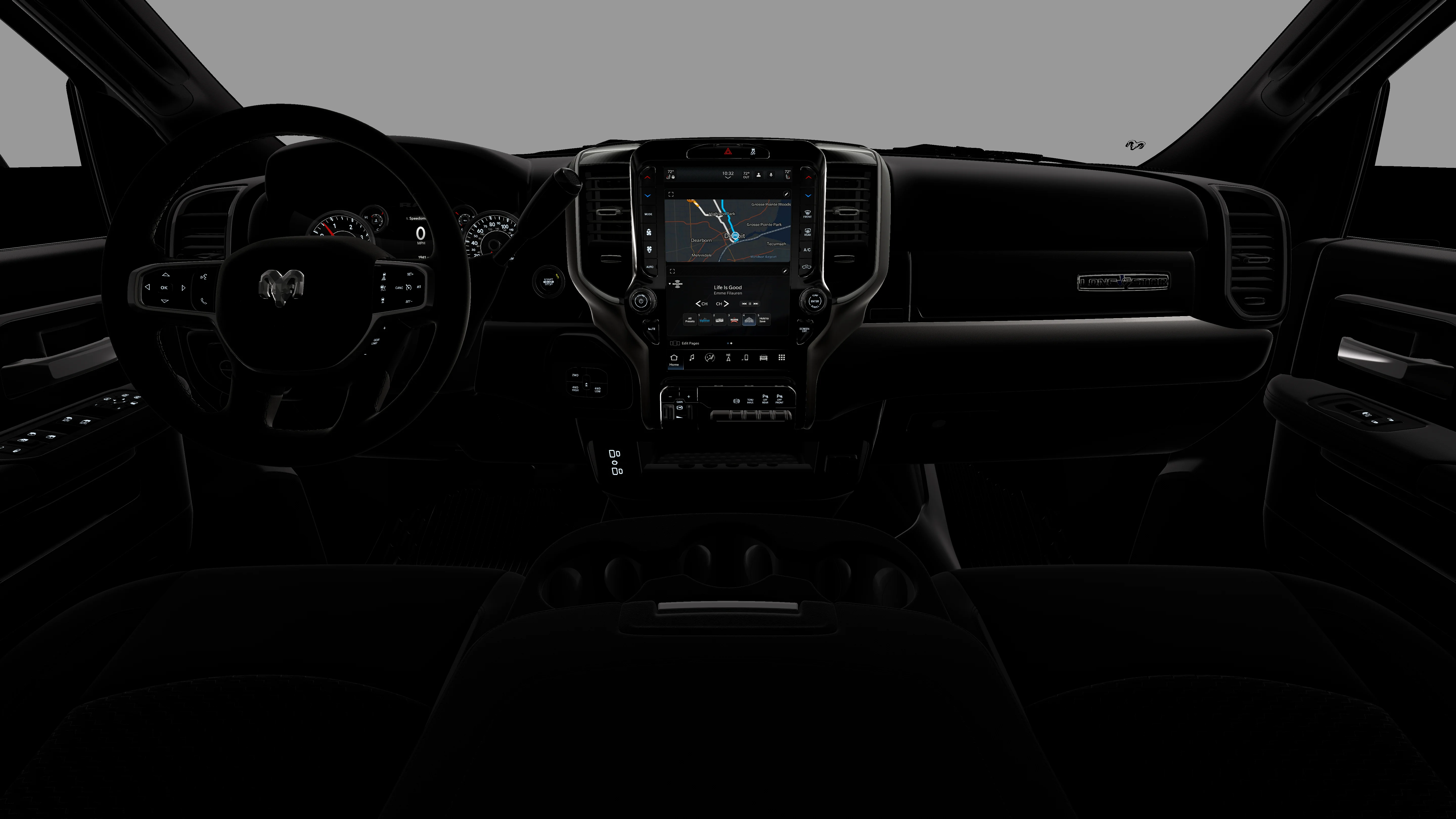New 2026 Diamond Black Crystal Pearl-Coat Exterior Paint RAM LONE STAR image 18