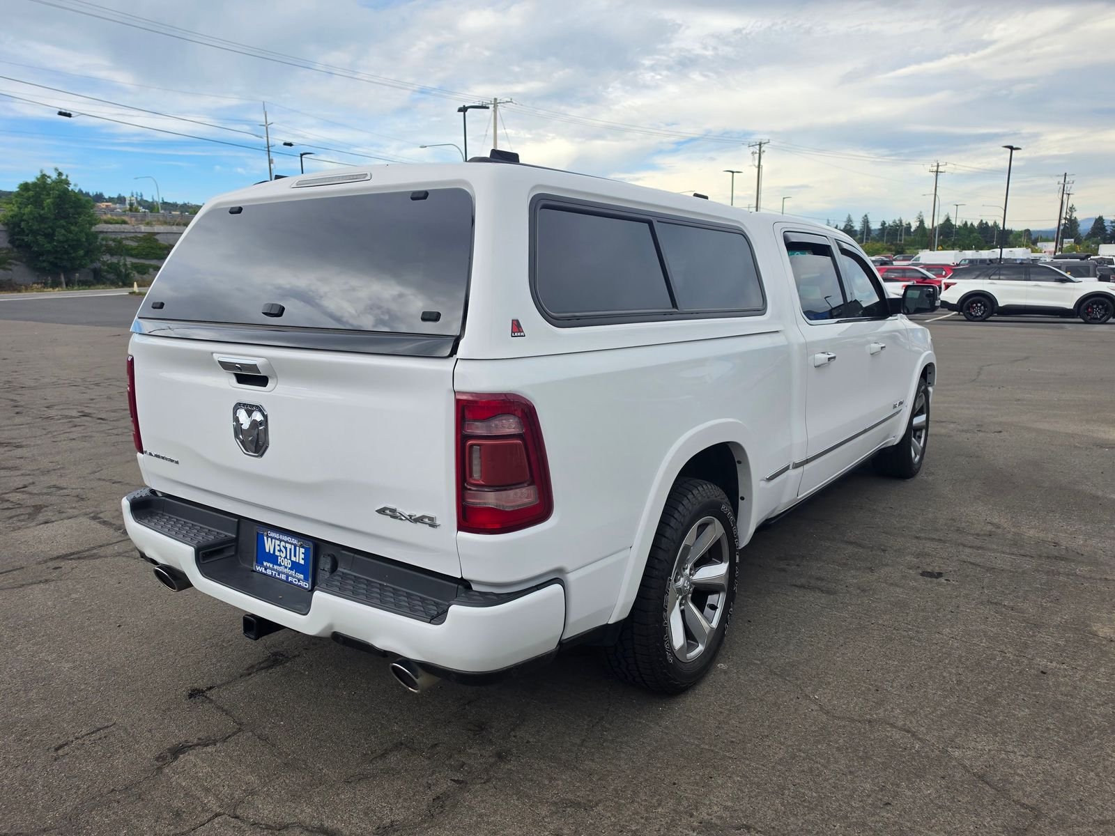 Used 2020 Bright White Clearcoat Ram Limited image 4
