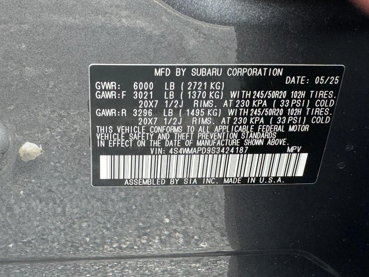 Used 2025 Magnetite Gray Metallic Subaru Limited 7-Passenger image 29