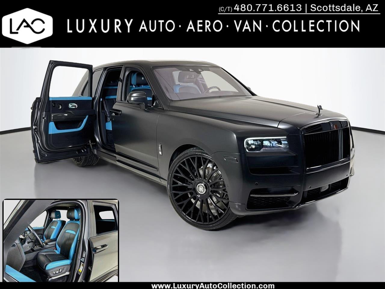 Used 2023 Gunmetal Rolls-Royce Black Badge | Rear Entertainment | 26