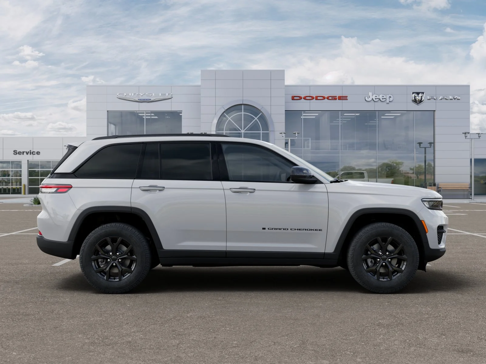 New 2025 Bright White Clear-Coat Exterior Paint Jeep Altitude X image 12