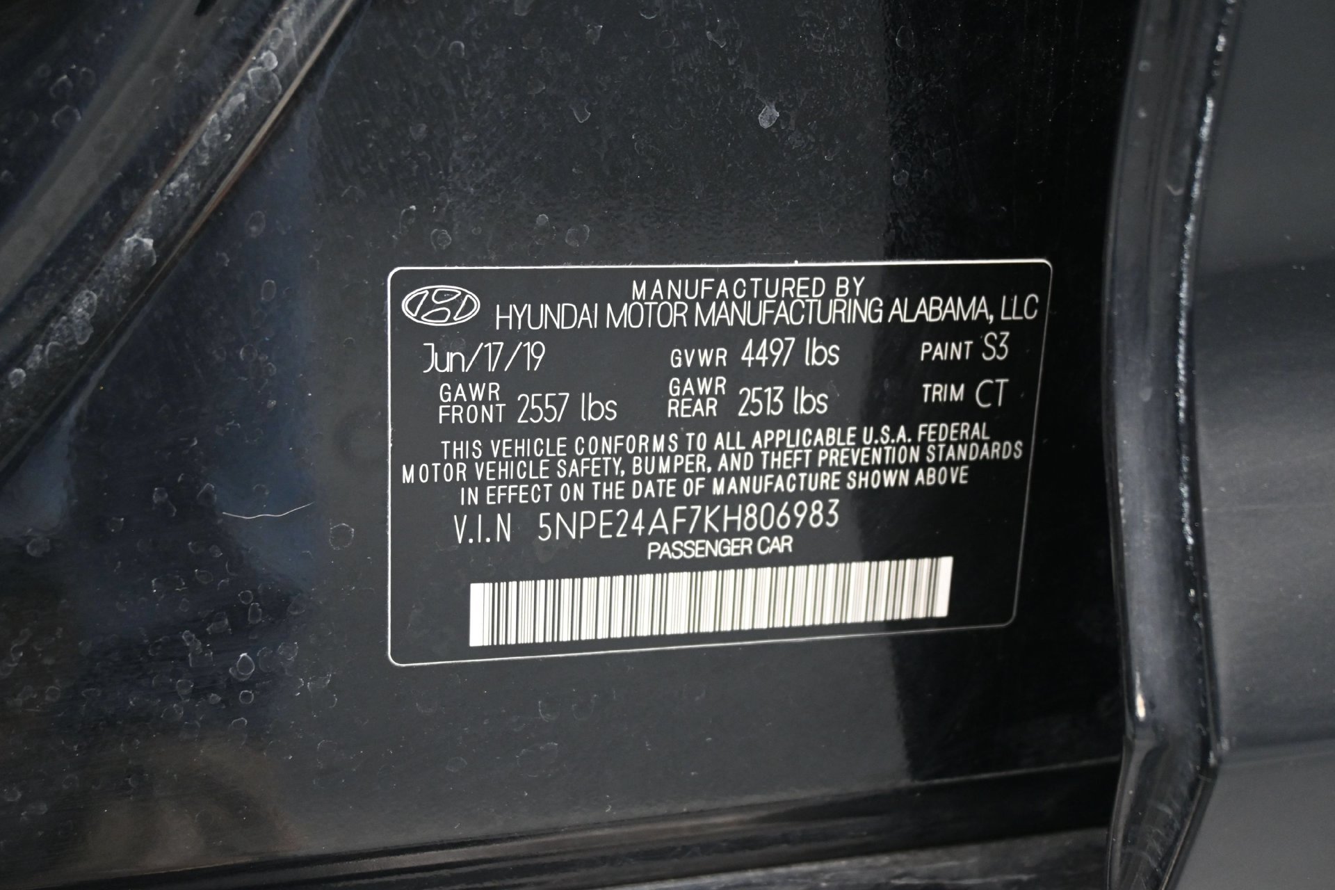 Used 2019 Phantom Black Hyundai SE 2.4L image 22