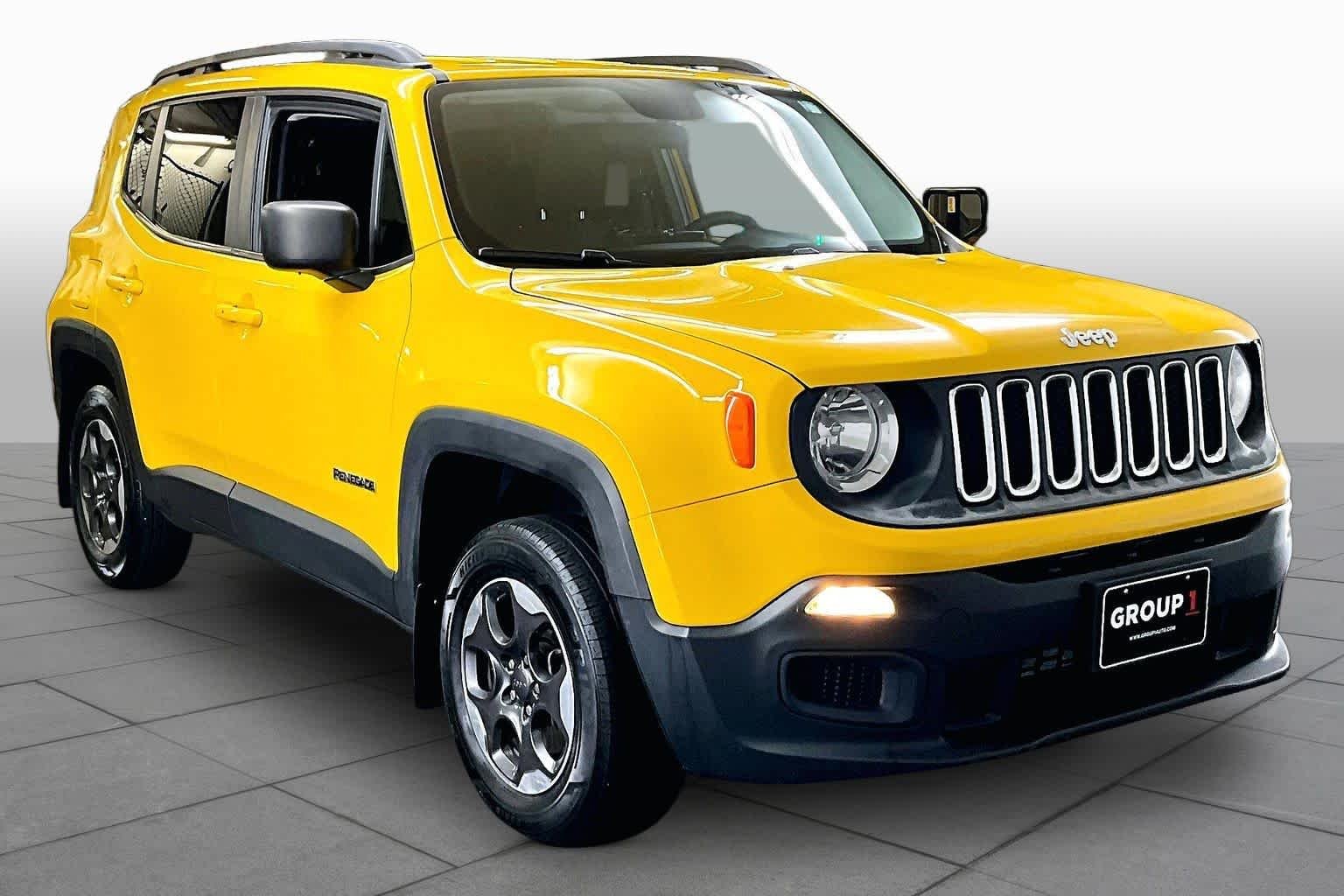 Used 2017 Solar Yellow Jeep Sport image 3
