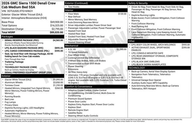 Used 2026 Glacier White GMC Denali image 21