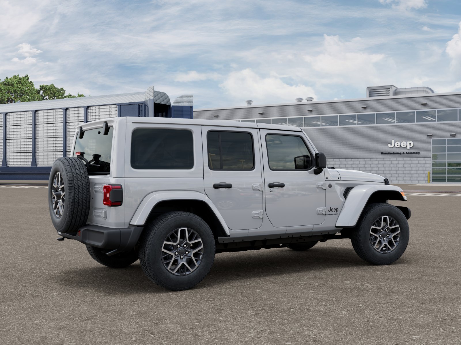 New 2026 Bright White Clear-Coat Exterior Paint Jeep Sahara image 2
