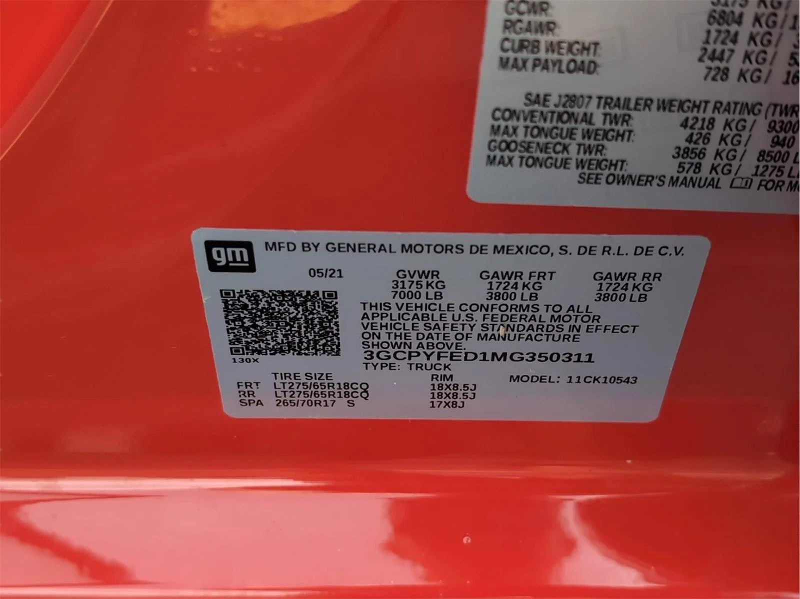 Used 2021 RED HOT Chevrolet LT Trail Boss image 10