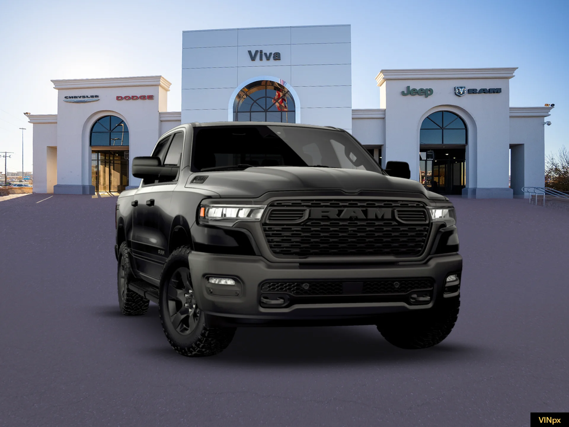 New 2026 Diamond Black Crystal Pearl-Coat Exterior Paint RAM  image 16