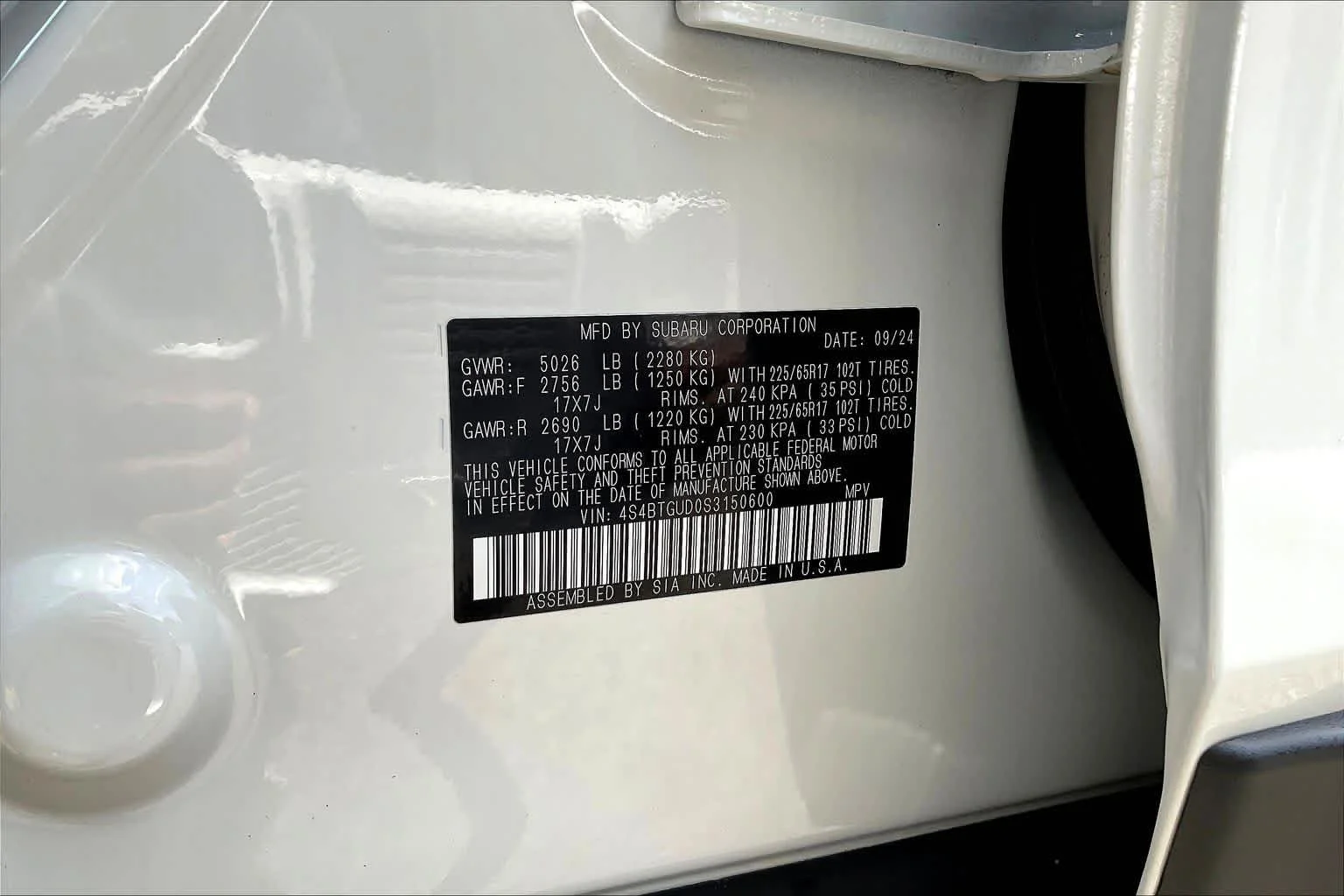 Used 2025 Crystal White Pearl Subaru Wilderness image 64