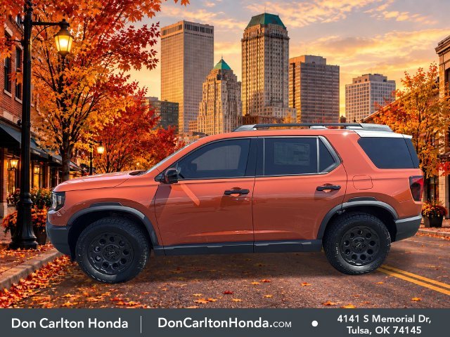 New 2026 Sunset Orange Honda TrailSport Elite Blackout image 8