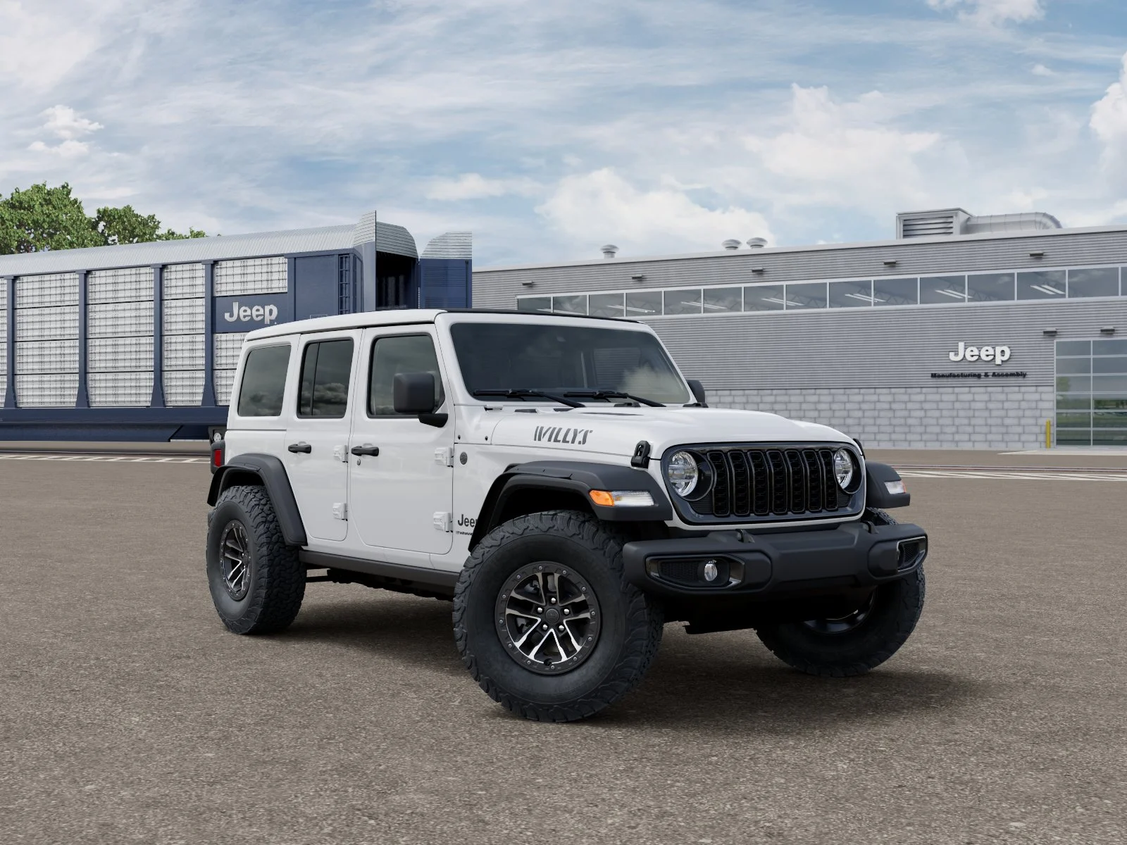 New 2026 Bright White Clearcoat Jeep Willys image 3
