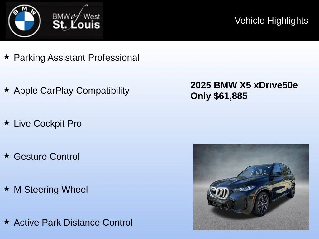 Used 2025 Black BMW xDrive50e image 24