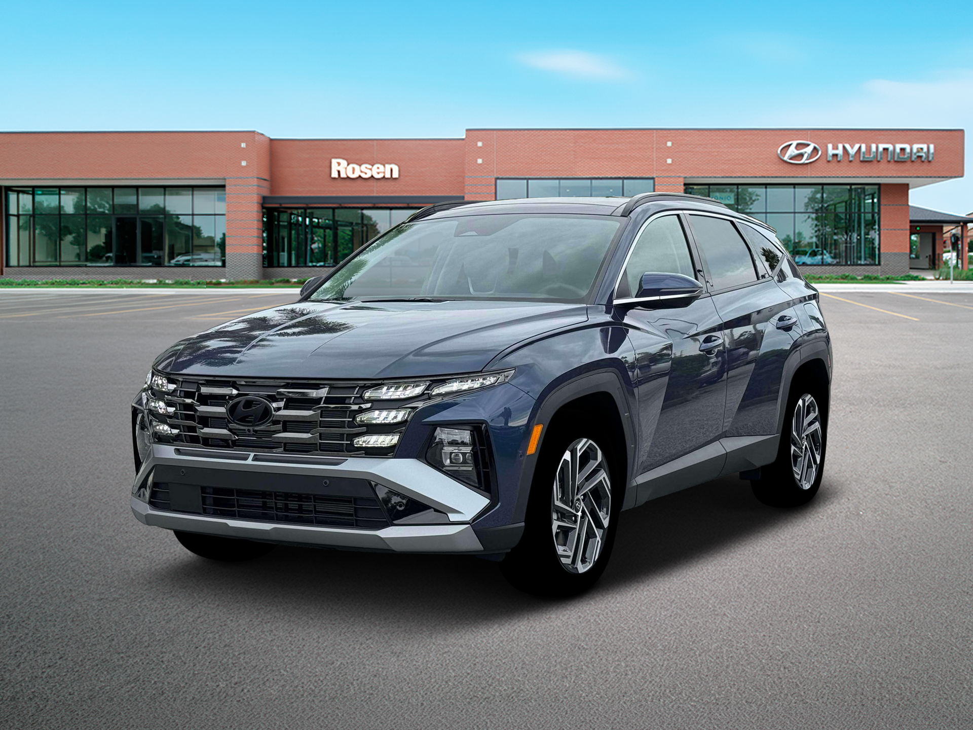 New 2026 Blue Hyundai Limited AWD image 1