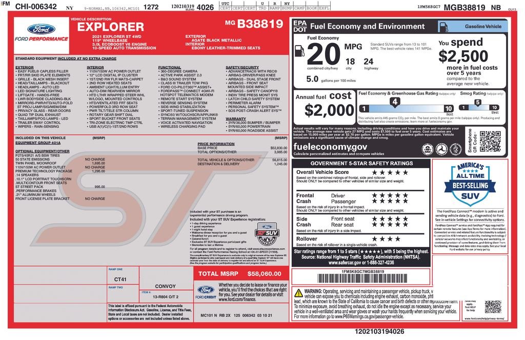 Used 2021 Black Ford ST image 28
