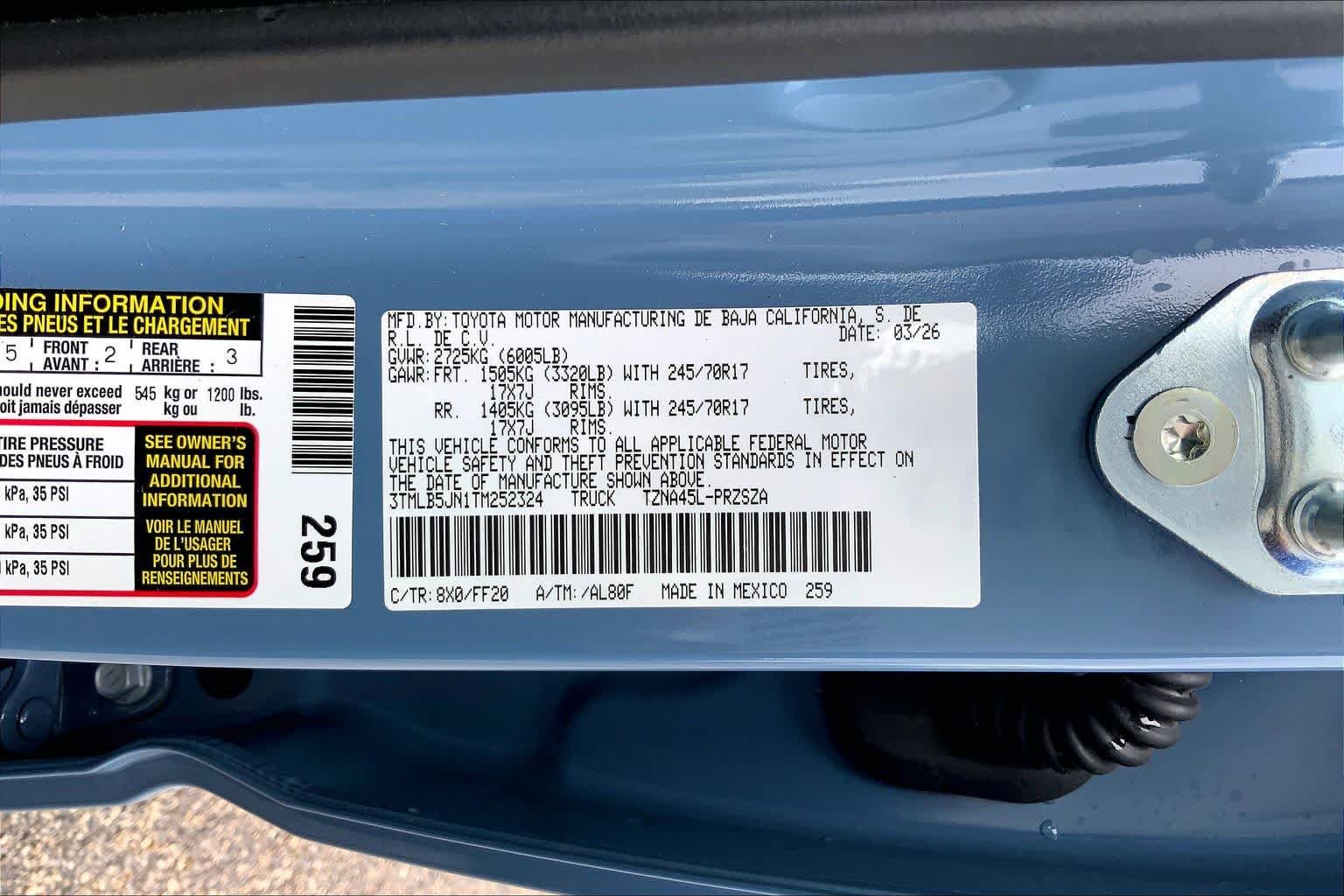 Used 2026 Heritage Blue Toyota SR5 image 35