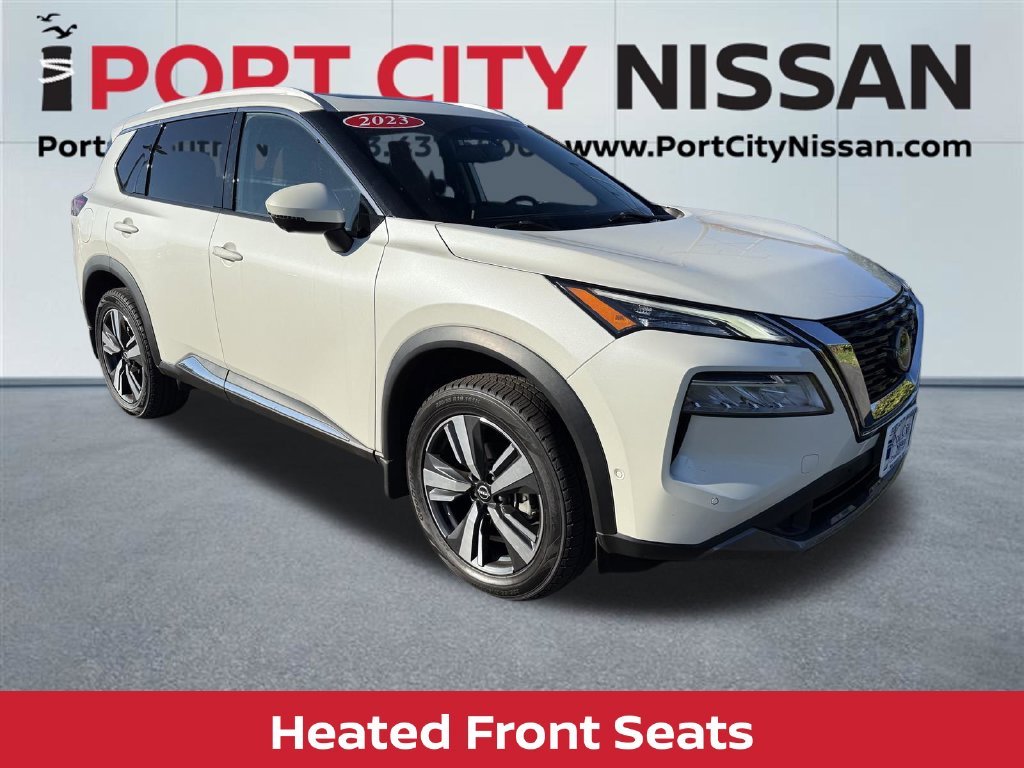 Used 2023 Pearl White Nissan SL premium w/heated leather seats & pano roof image 10