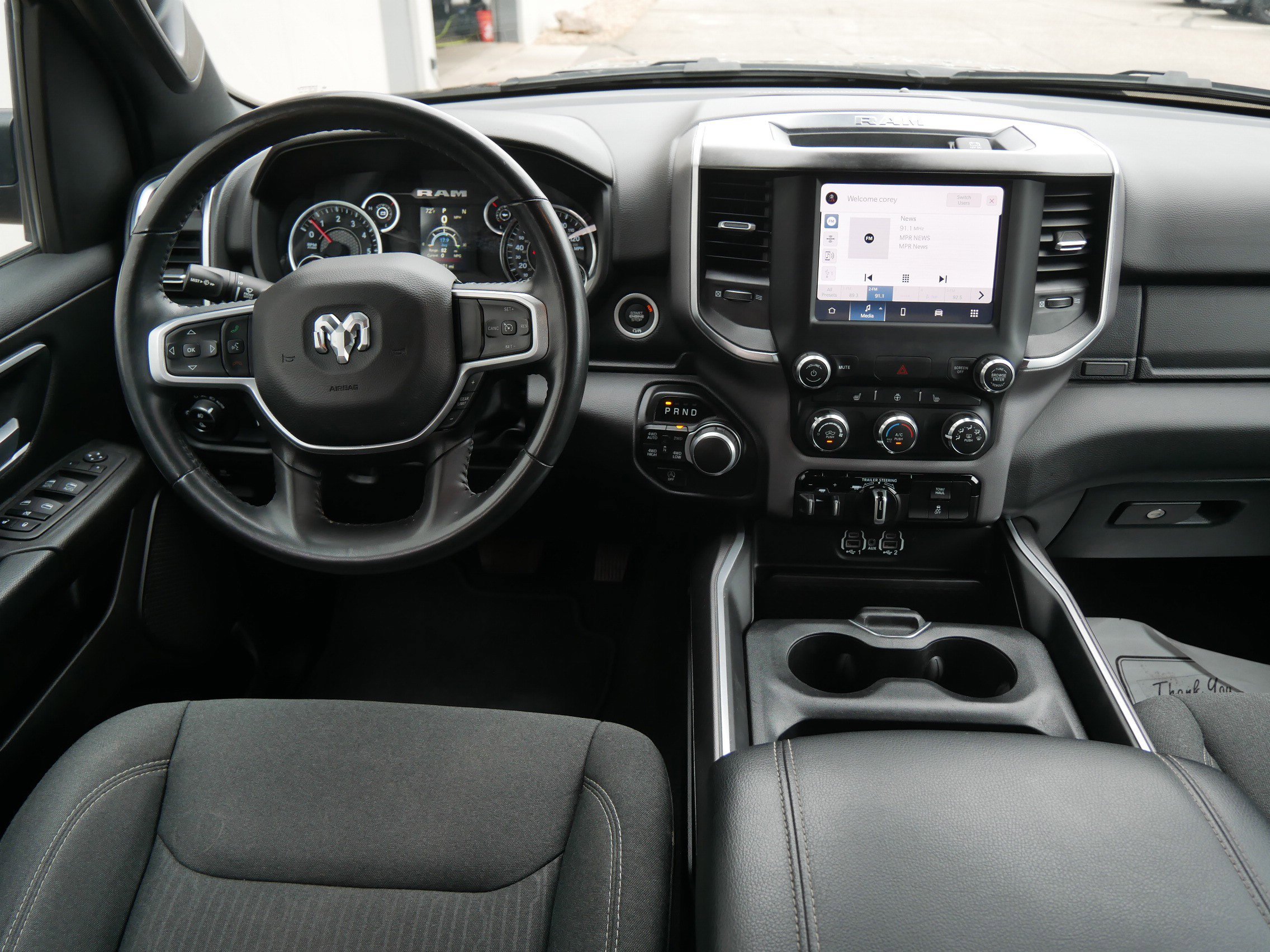 Used 2024 Diamond Black Crystal Pearlcoat Ram Big Horn image 15