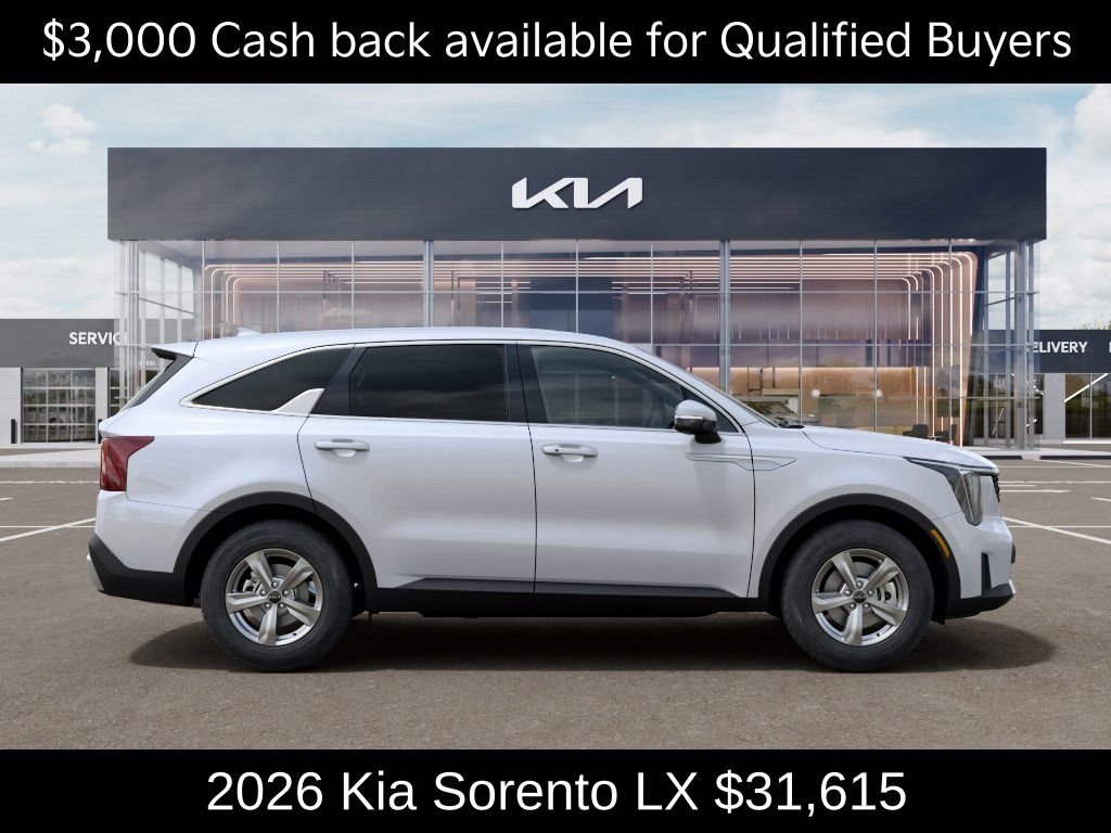 New 2026 White Pearl Kia LX image 8