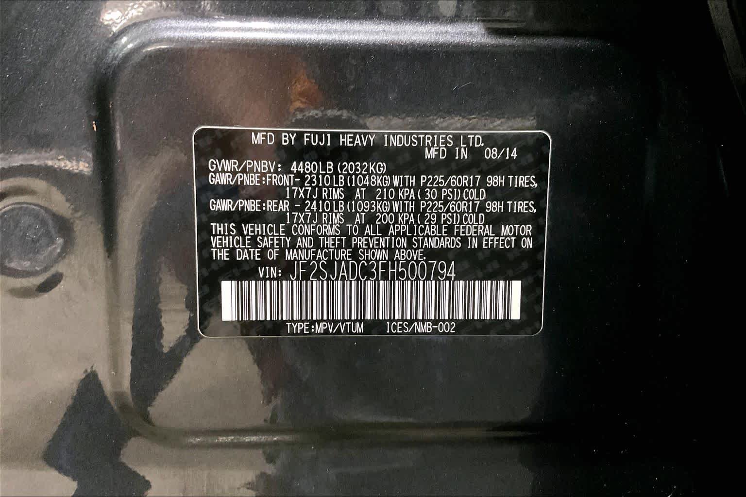 Used 2015 Dark Gray Metallic Subaru 2.5i Premium image 35