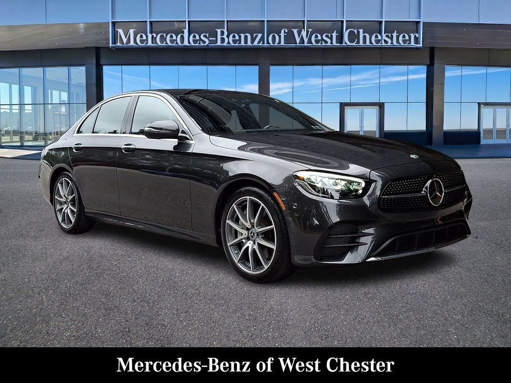 Certified Used 2023 Gray Mercedes-Benz E 350 image 1