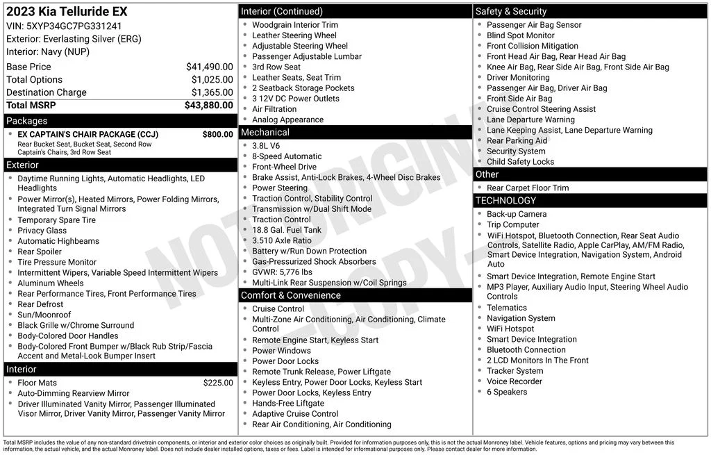 Used 2023 Silver Kia EX image 2