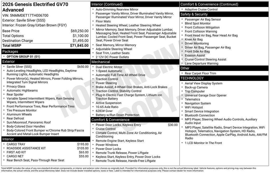Used 2026 Silver Genesis Advanced image 2