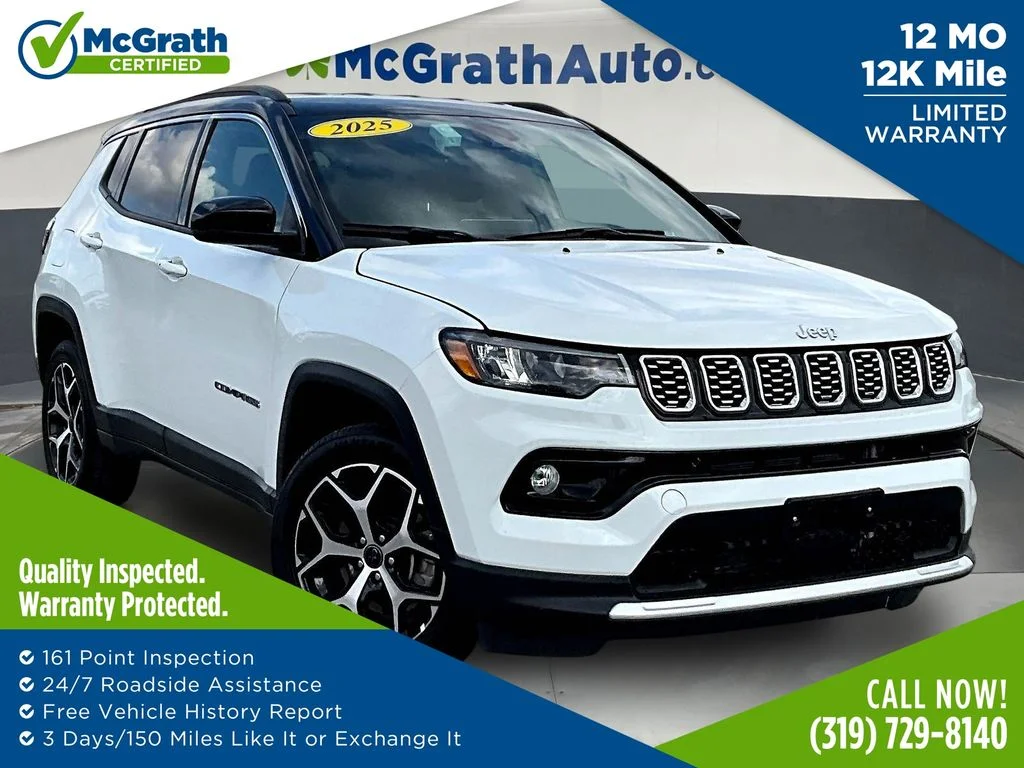 Certified Used 2025 White Jeep Limited image 1