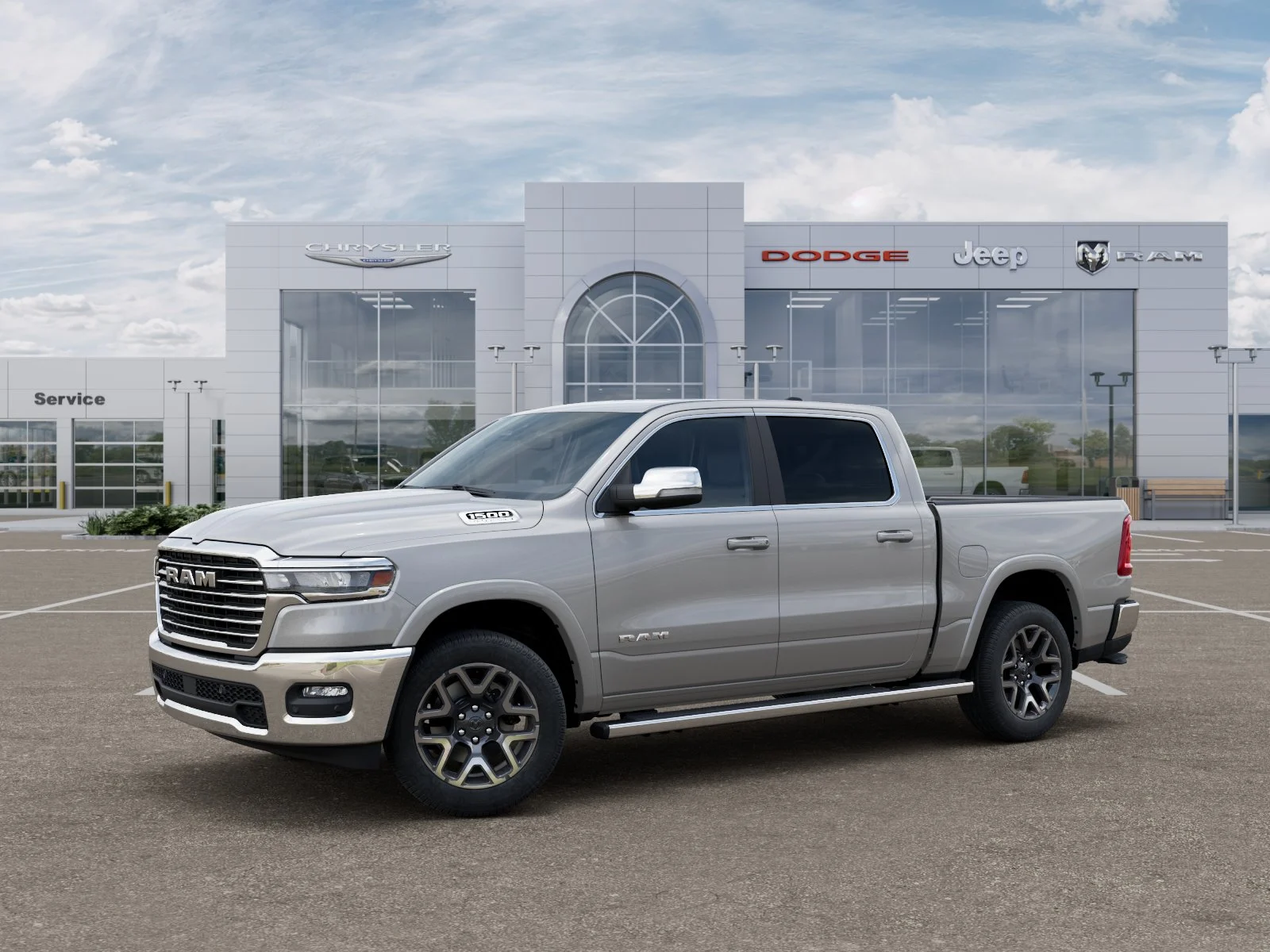 New 2027 Silver Zynith Exterior Paint RAM Laramie image 2