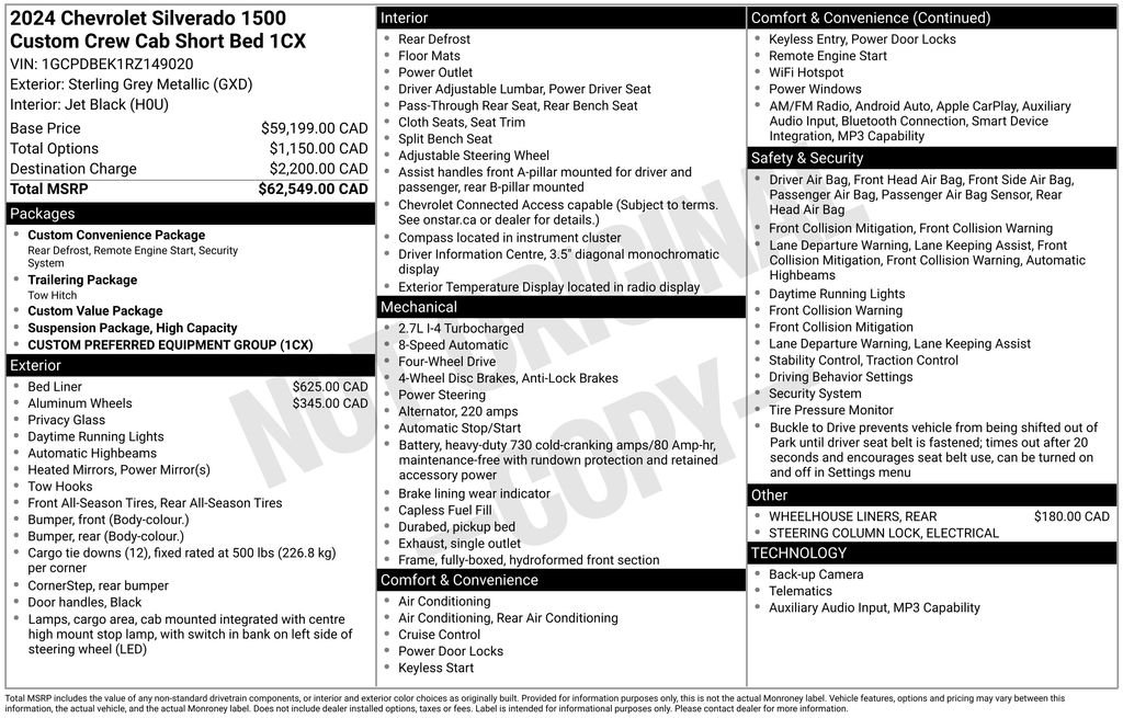 Used 2024 Gray Chevrolet Custom image 23