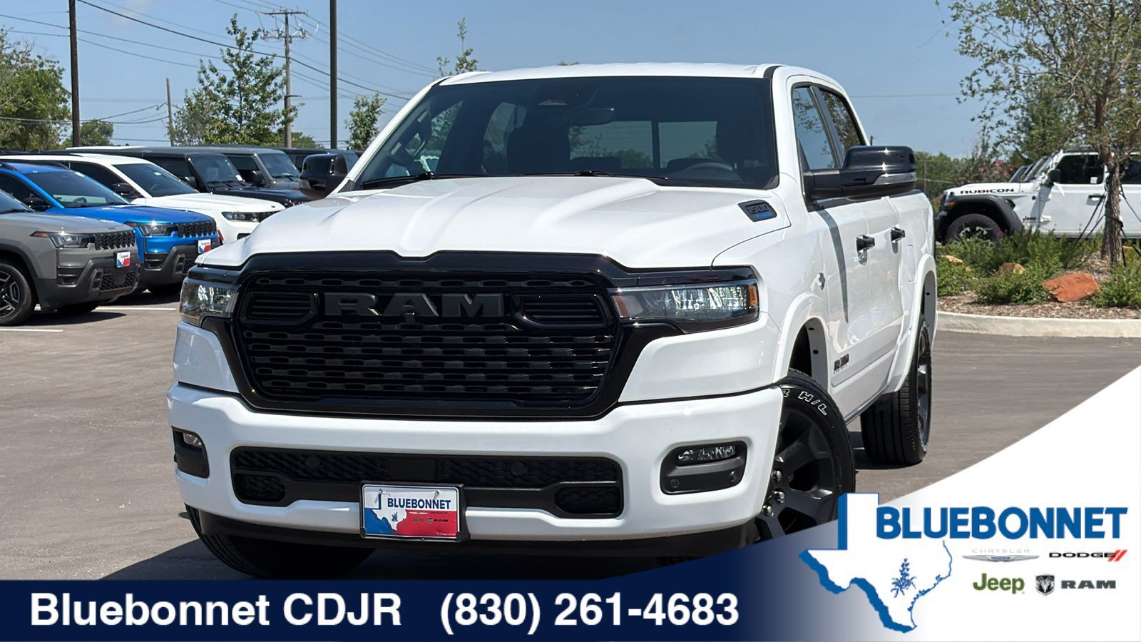 New 2026 Bright White Clear-Coat Exterior Paint RAM Lone Star image 1