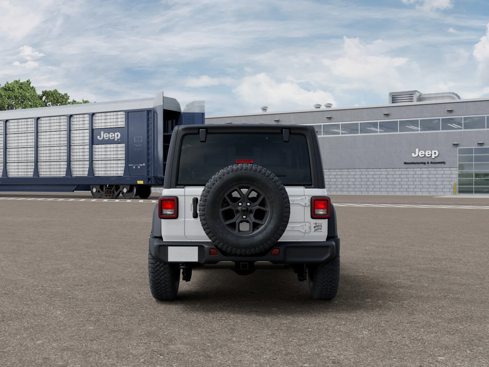 New 2026 Bright White Clear-Coat Exterior Paint Jeep Willys image 8