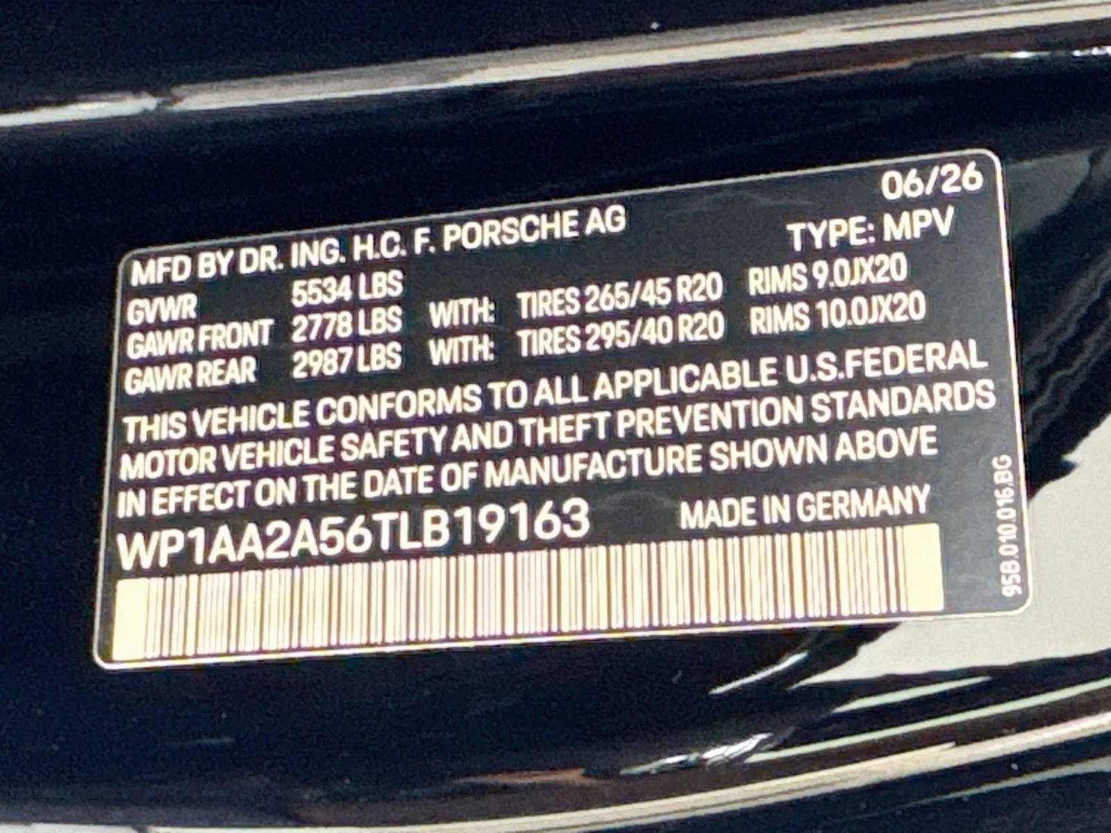 New 2026 Black Porsche  image 26