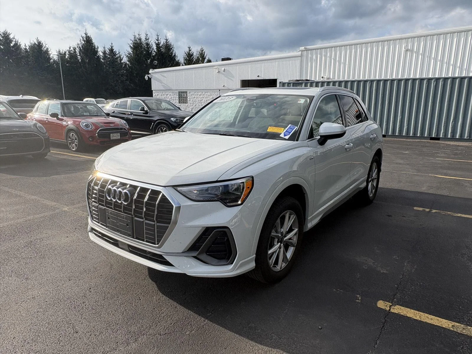 Used 2022 Glacier White Metallic Audi S line Premium image 3