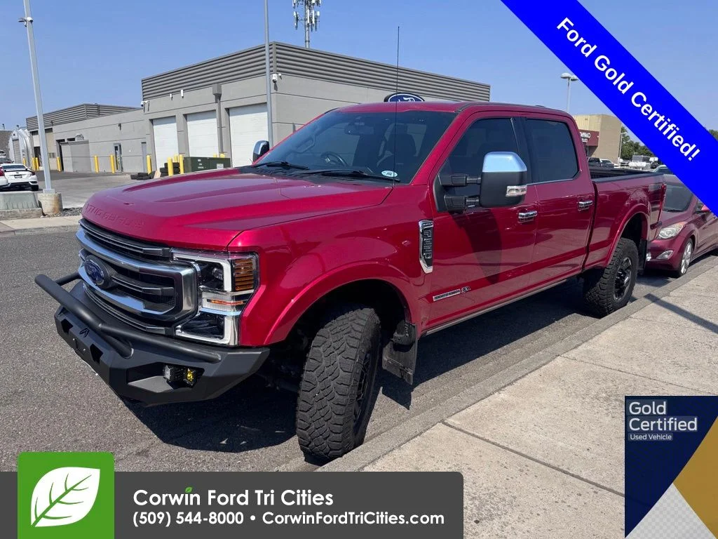 Used 2021 Red Ford Platinum image 3