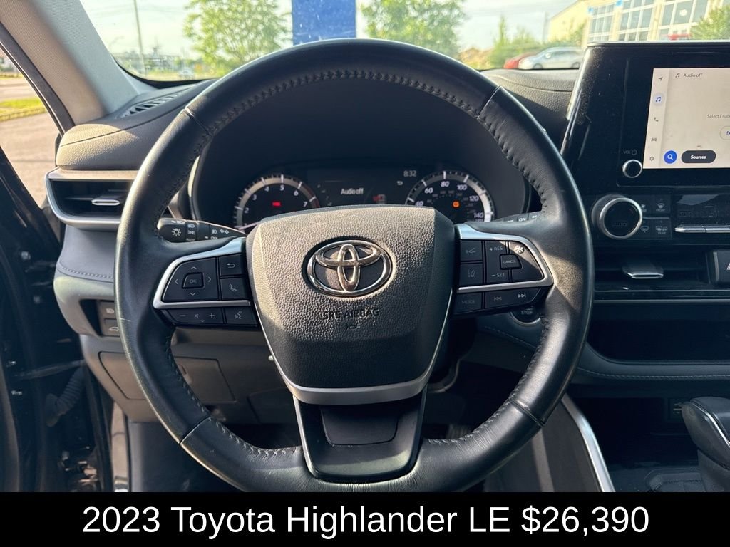 Used 2023 Midnight Black Metallic Toyota LE image 12