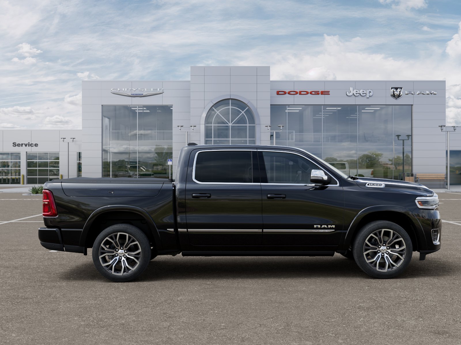 New 2026 Diamond Black Crystal Pearl-Coat Exterior Paint RAM Tungsten image 36